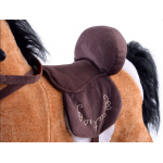 Hojdací koník Pony interaktívny 74 cm - svetlo-hnedý
